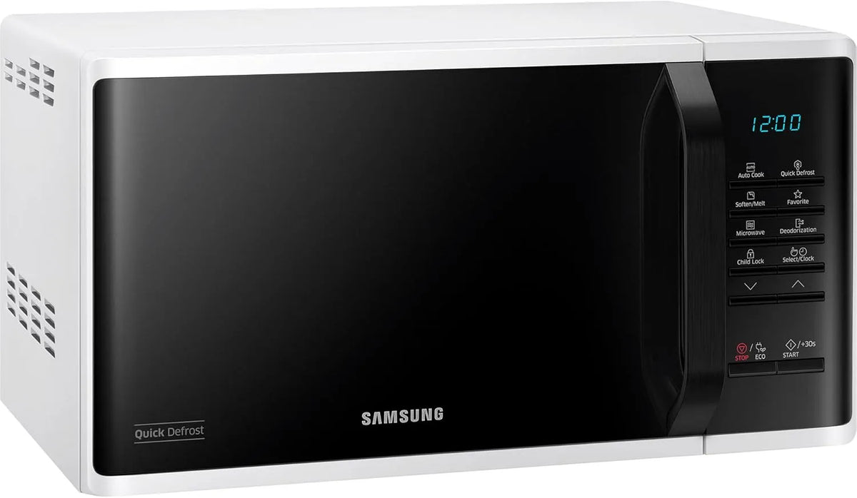 Samsung, 23 l, 800 W, model MS23K3513AW/EG, Samsung MS23K3513AW/EG magnetron Aanrecht Solo-magnetron 23