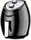 Airfryer met regelbare thermostaat, gerichte luchtcirculatie en zwart