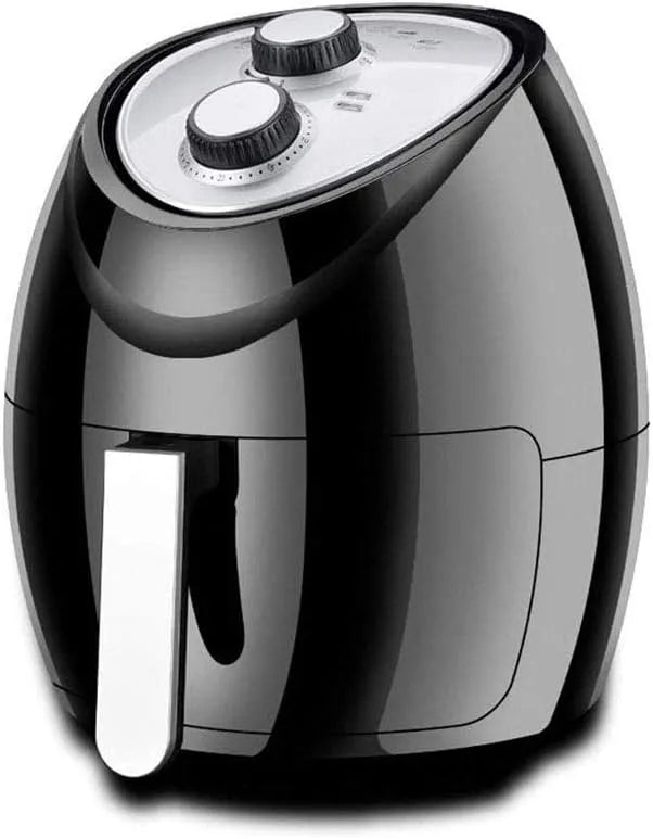 Airfryer met regelbare thermostaat, gerichte luchtcirculatie en zwart