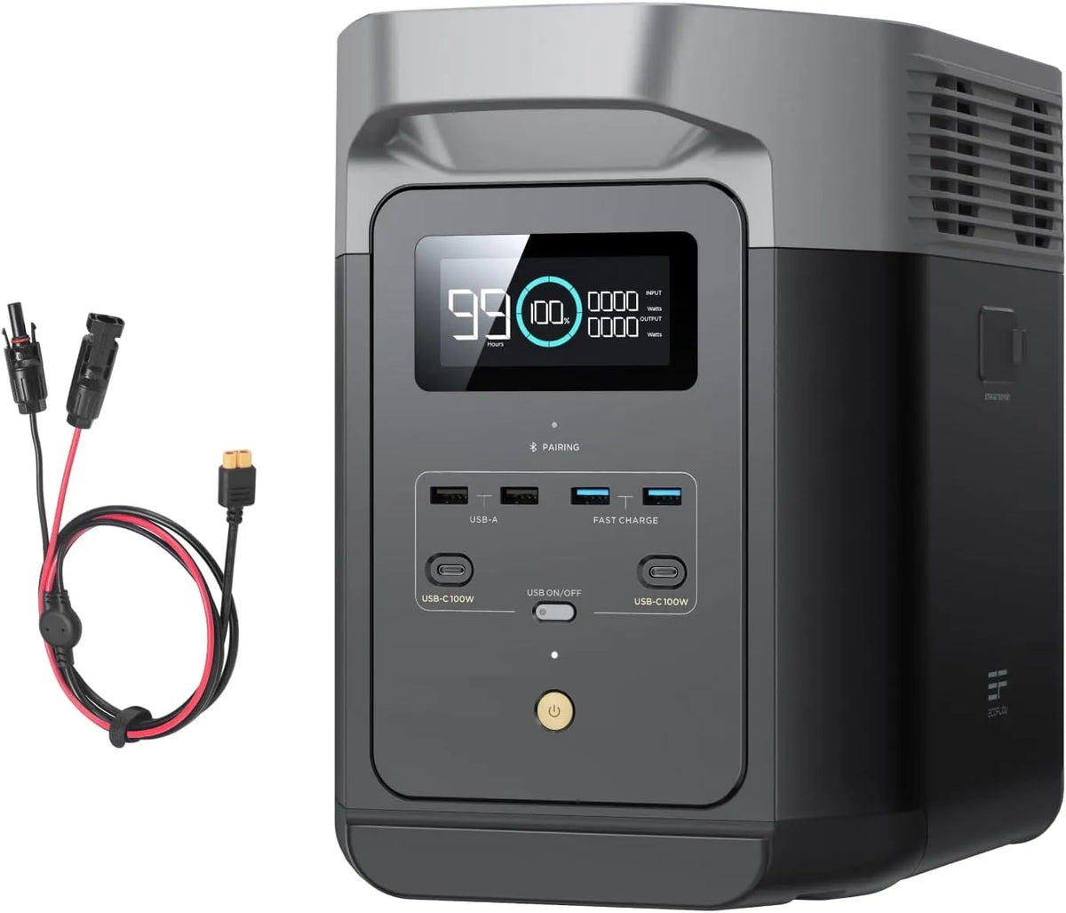 Generator, XT60i-kabel, LFP-accu, snel opladen, zonne-generator voor noodgevallen, camping en camper