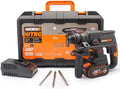Lader, WX381, 20V, incl. 4Ah Pro accu & snellader, aluminium, voor bouwplaats en werkplaats