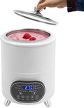 Machine, 8 liter, elektrische fermenteermachine met temperatuurregeling 25-80 °C, yoghurtmachine voor yoghurt, kefir, RVS, met timer, natto, rijstwijn