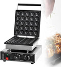 Machine met Octopus Pill-wafelijzer met antiaanbaklaag, bakpanmachine, elektrische Takoyaki-grill met 25 gaten, Fish Ball Grill-machine