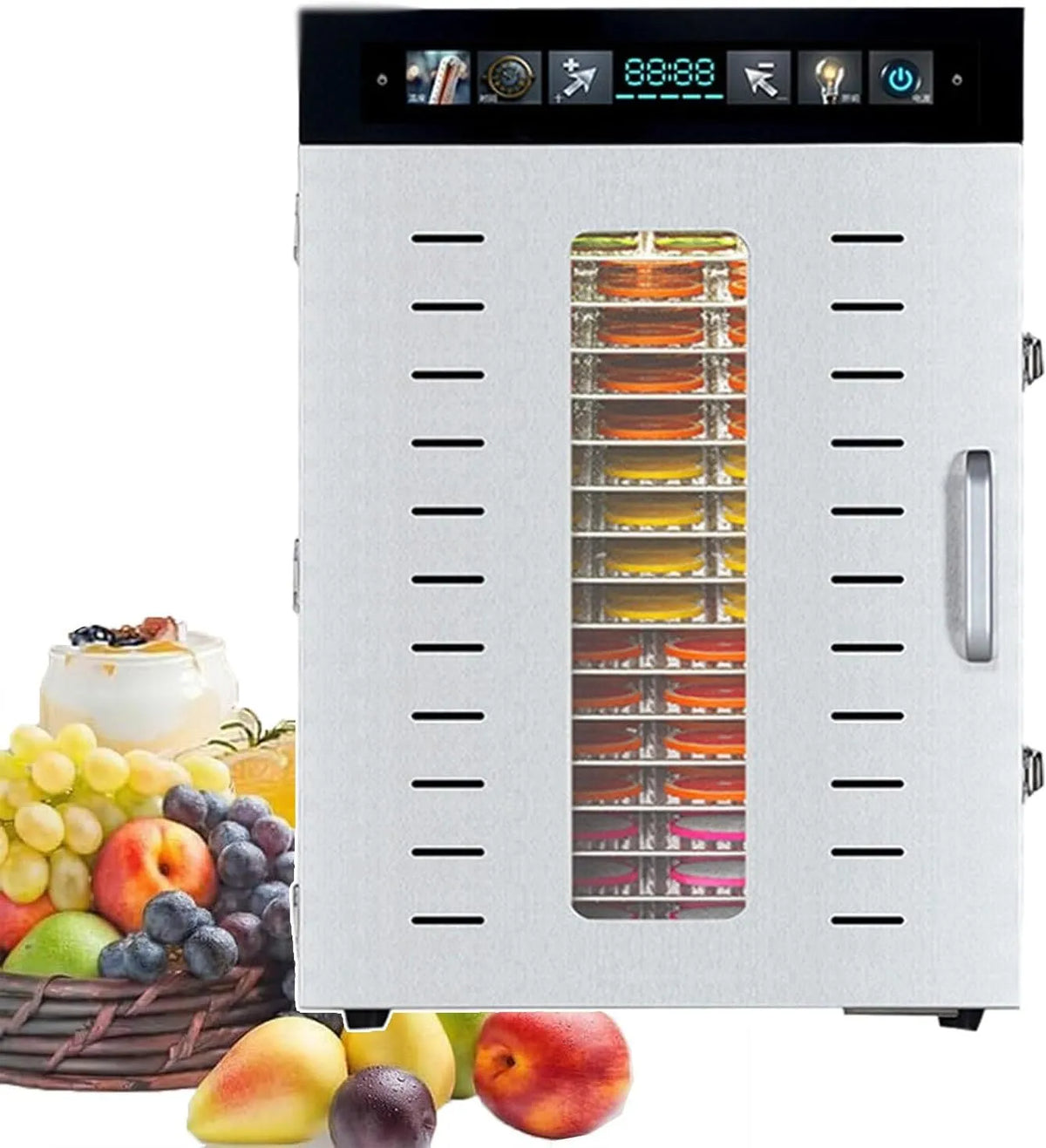Machine, Gedroogde Kruiden/Tijd: 0-24 Uur, Vlees, Temperatuur: 30-90 °C / 86-194 °F,16-layer