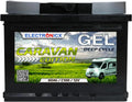 Electronicx GEL voedingsbatterij 12V 80Ah Caravan Edition met 242 x 175 x 190 mm, 80Ah en zonne-energie