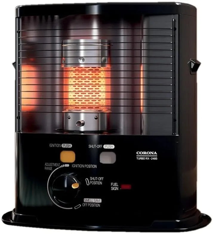 Warmtestraler met 2485-2400 W, 452 x 324 x 475 mm, 2,4 kW, 0,23 l, 4 l en 17 uur