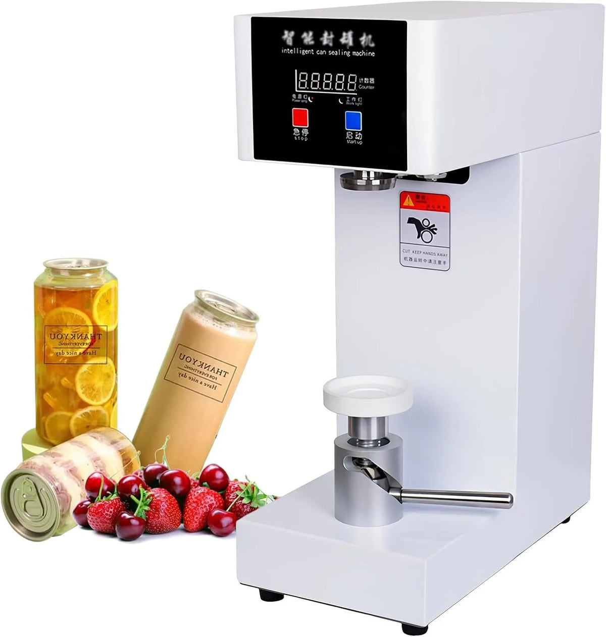 Kan Verzegelende Machine met 110V, 180 W, 5,5 cm, 21 cm, 330 ml, 650 ml en 5 seconden
