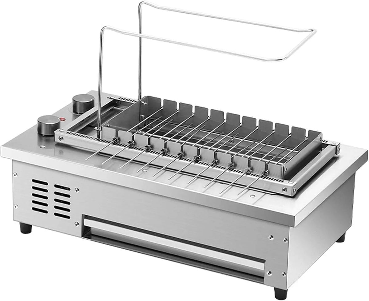 Barbecue, Roterende Spiesgrill 10grids, Elektrische Barbecue