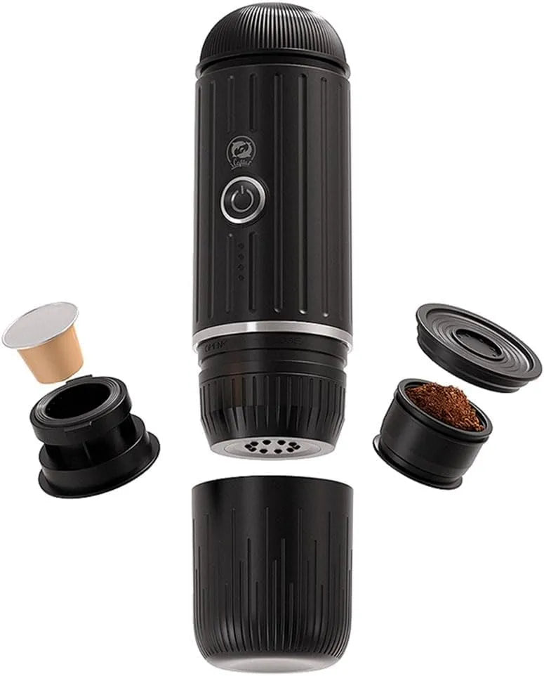 Espressomachine, 2-in-1, koffiezetapparaat USB opladen voor reizen en kantoor