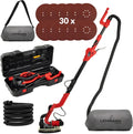 Machine, LEHMANN Wand-/ Plafondschuurmachine 1800 W, Schijf Ø225 mm, Inclusief 30 schuurschijven en koffer, LED-verlichting en verstelbare