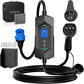 Lader met Elektrische Autolader 7.2kW, 6-32A, EV Type 2 Draagbaar 5 m