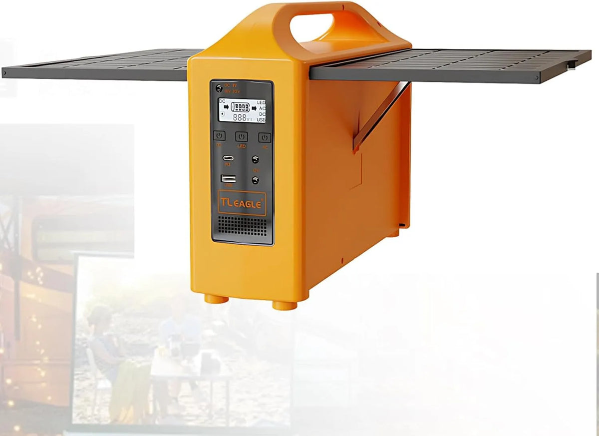 Draagbaar Energiestation Met Zonnepanelen Lifepo4-Batterijback-Up met 76,8 Wh, 100 W en USB