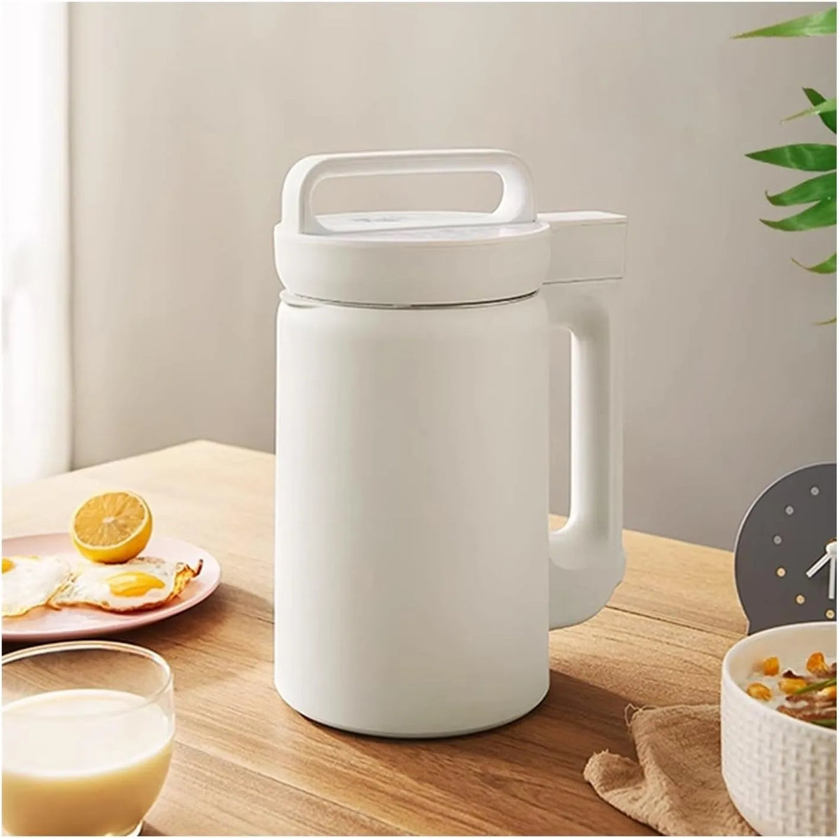 Blender met 1.1L, 198 x 146 x 289mm, 0-5 cm en RVS, Sojamelkmaker Elektrische Huishoudelijke Sojamelk Maker 1.1L