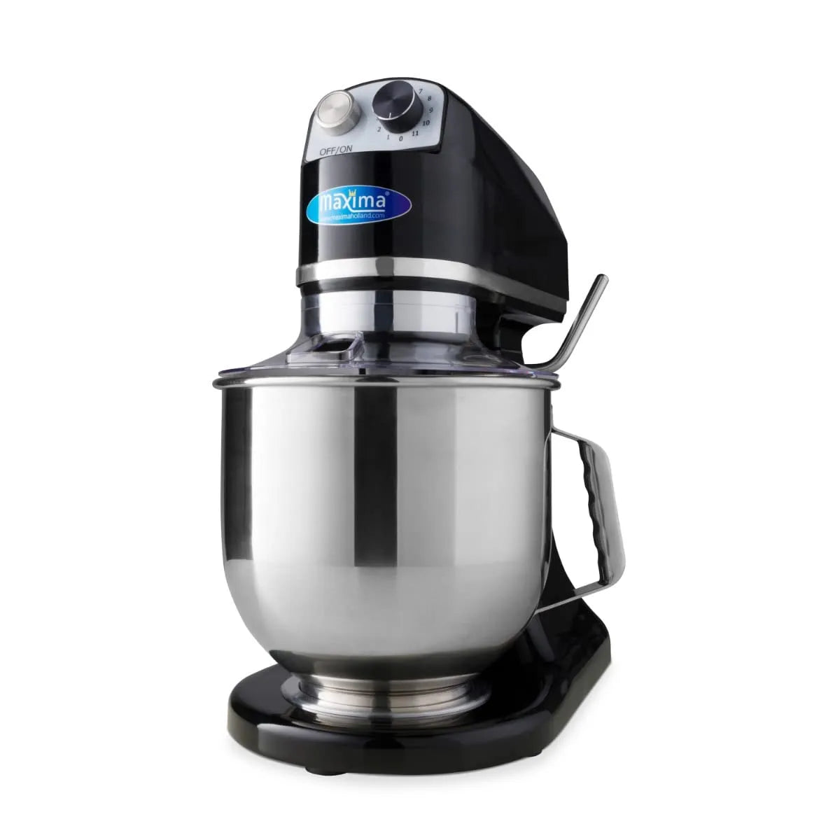 Keukenmachine met 7 L, 2 Kg, 11 Snelheden, geluidsarme werking, RVS en zwart