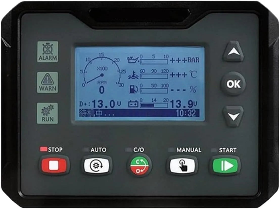 Generator, model DC40SR, 1 stks DC40S DC40SR controller module, diesel benzine generator set start stop, display bedieningspaneel DC40S