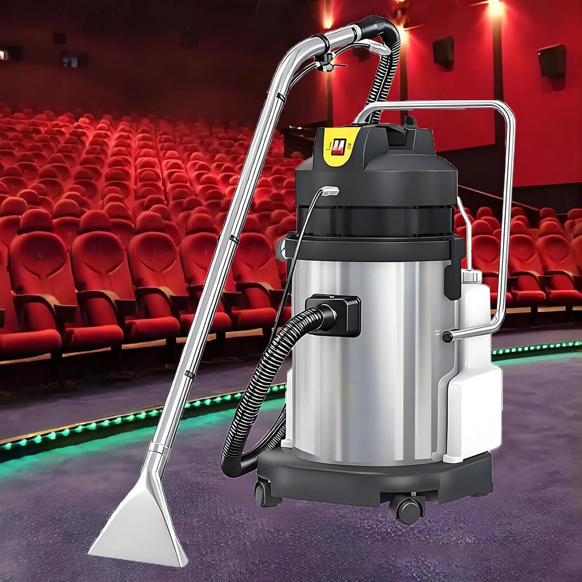 Stofzuiger met 40L, 2-In-1, 1034 W, 20L, 30L, 10L, waterreservoir en RVS