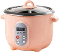 Slimme mini rijstkoker met 2L, 3L, 220 V, 50 HZ, 400 W, digitaal display, aluminium en geel