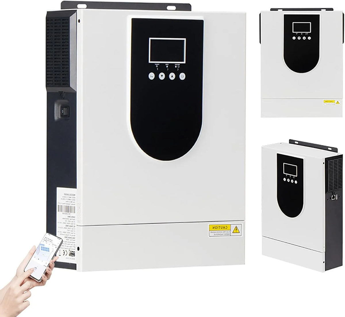Spanningsomvormer, 12V, 220V, 80A, 2Kw/3.2Kw Hybride Zonne-Omvormer, Thuis,3.2KW-24V, Off Grid Hybride Omvormer Lader, Voor Camper