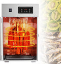 Droger met timer, 800 W, 0-24 uur, 30 minuten, 30-90 °C, RVS en gerichte luchtcirculatie
