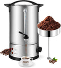 Espressomachine, 12 l, RVS, koffiemachine, 75 kopjes, filterkoffiezetapparaat, Bostar