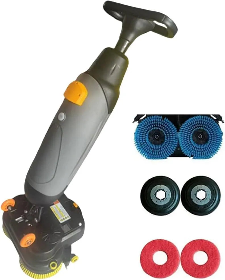 Vloerschrobmachine, Vloerpolijstmachine, op accu Met Accuduur Tot 1,2 Uur, Elektrische Schrobmachine, Voor Houten Vloeren, Keramische Tegels, Marmer
